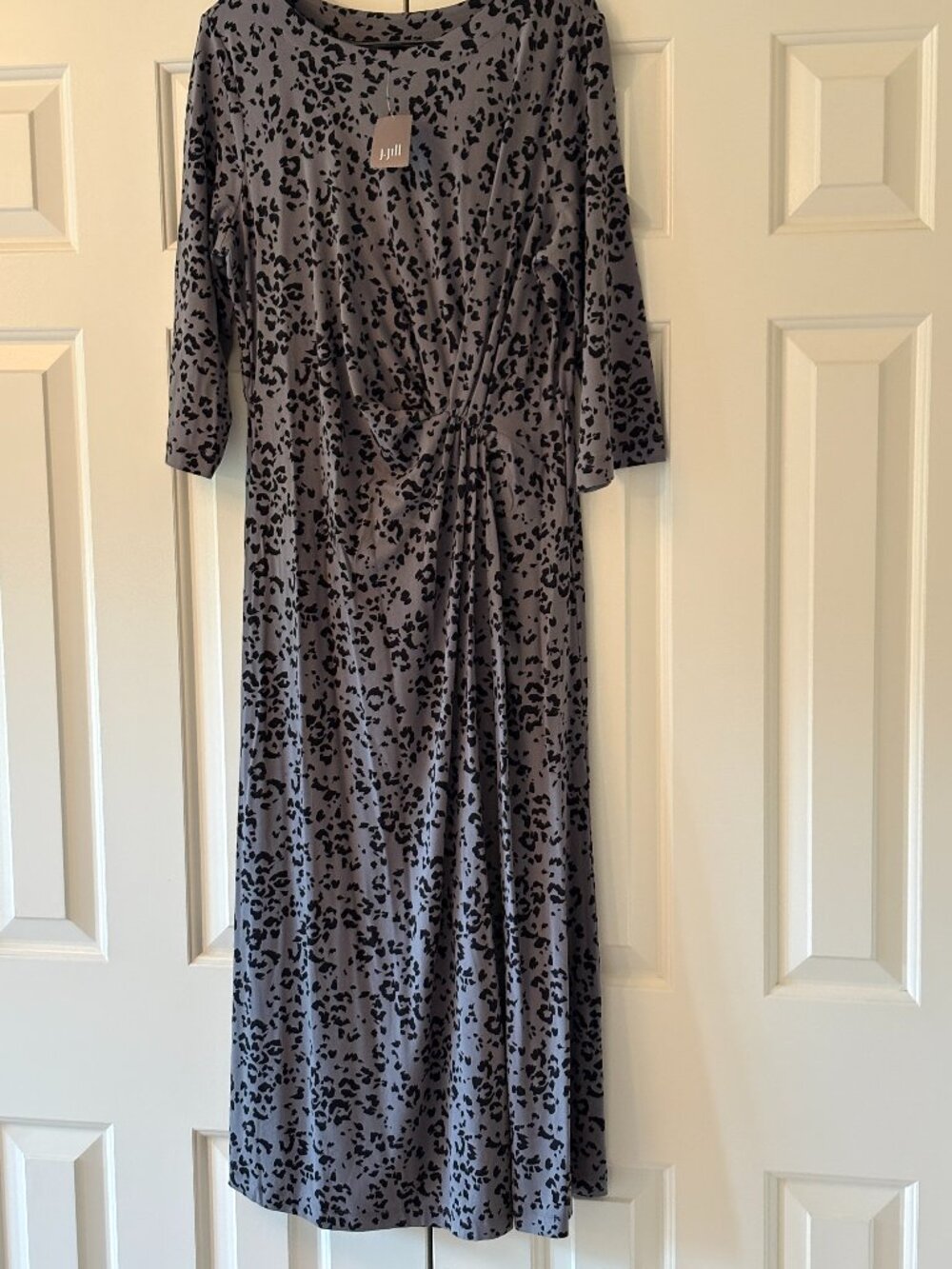 NWT J. Jill Wearever Collection  Twist Waist Dress Sz L